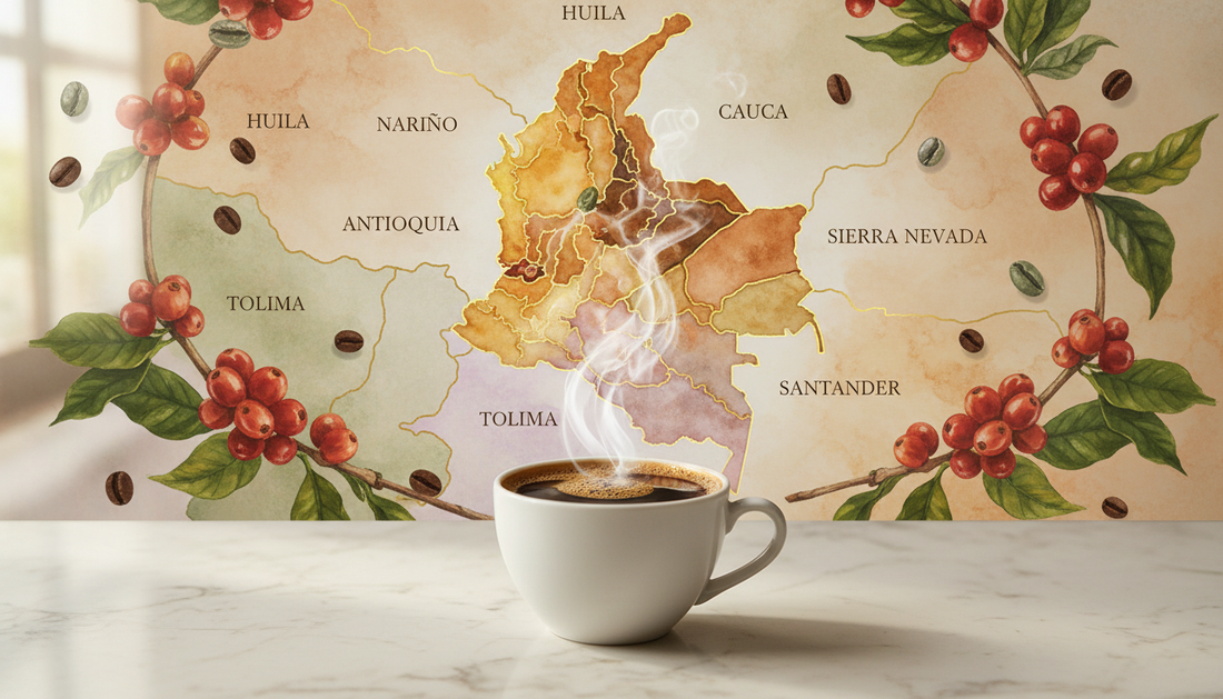 Regiones Cafeteras de Colombia y sus Perfiles de Sabor